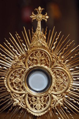 Kutsanmış Ayin bir monarşide. Ayin merasimi. Fransa.