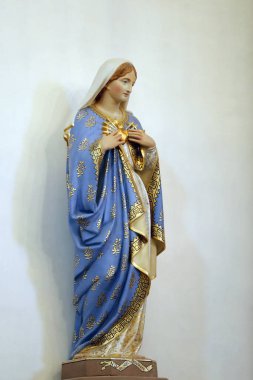 Notre Dame de Vie Sığınağı. Yedi Keder Heykelimiz Mater Dolorosa. Fransa.