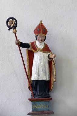 Tadilattan sonra Cupelin Barok Şapeli. Aziz Guerin. Fransa. 