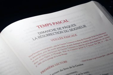 Kutsal hafta. Paskalya kutlamaları için edebiyat kitabı (okutman). İsviçre.