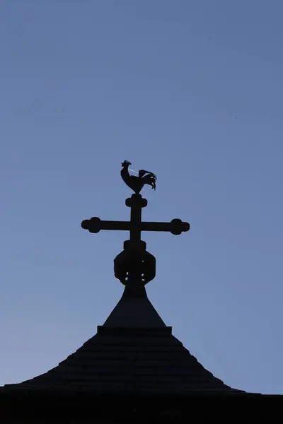 Barokowa Kaplica Cupelin Przed Remontem Francja — Zdjęcie stockowe