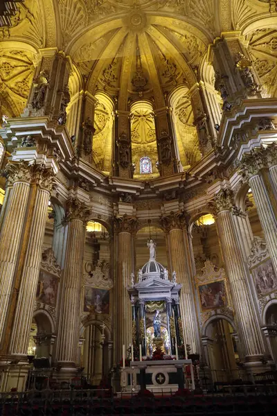 Málaga Katheder Architectuur Van Het Koor Spanje — Stockfoto