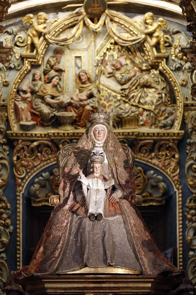 Iglesia Del Salvador Sevilla Coronada Virgen María Niño Santa Ana —  Fotos de Stock