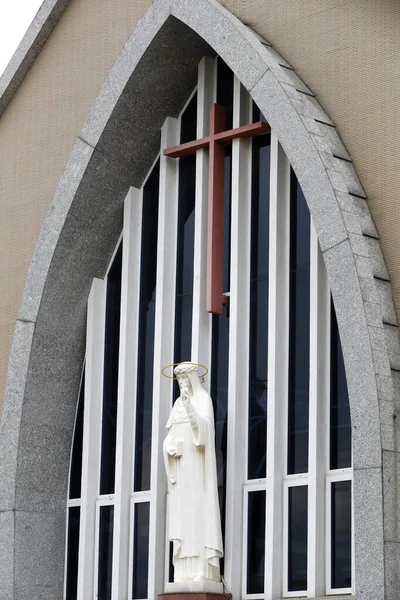 Igreja Católica Estátua Santa Catarina Siena Bien Hoa Vietname — Fotografia de Stock