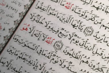 Kutsal Kuran 'ı açın. Allah 'ın adını zikredin.. 