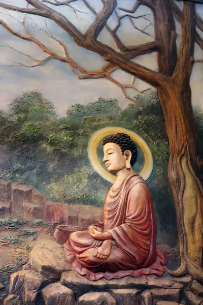 Templo Budista Vang Vida Buda Uong Vietnam — Foto de Stock