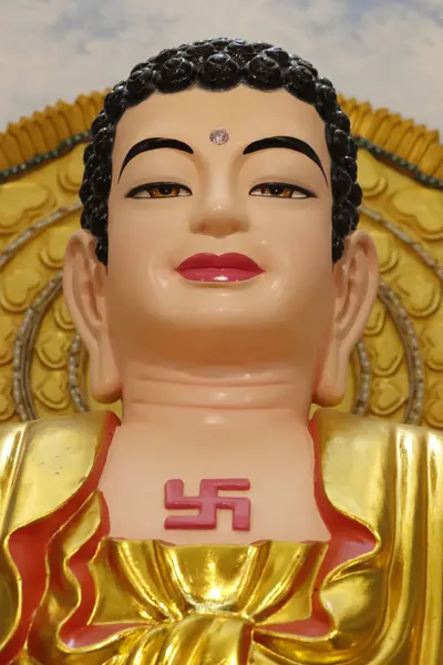 Phuoc Tempio Buddista Lungo Statua Buddha Tan Chau Vietnam — Foto Stock