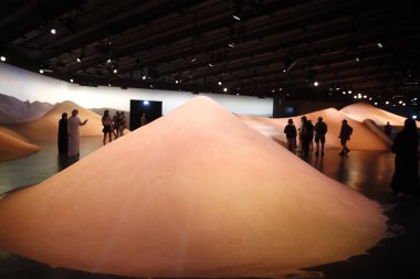 2020 Dubai Fuarı 'nda BAE Pavyonu. Birleşik Arap Emirlikleri.