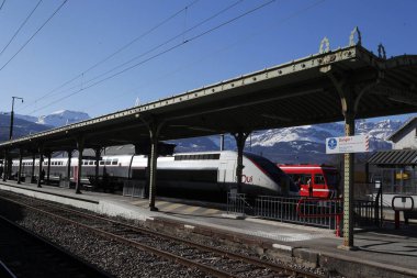 Gare SNCF.  Saint-Gervais Mont Blanc. 