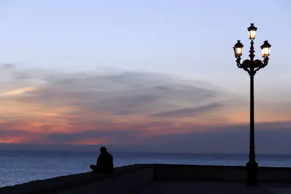 Sonnenuntergang Der Costa Luz Cadiz Andalusien Spanien — Stockfoto