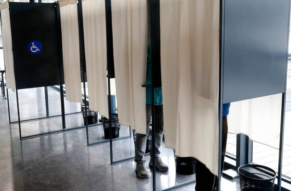 French election. Polling Booth. France. 