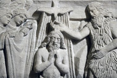 Aziz Joseph Kilisesi. İsa Mesih 'in vaftiz töreni. Cenevre. İsviçre. 