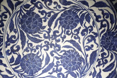 Asya Sivil Müzesi. Porselen. Bambu dalları. Jingdezhen, 17. caddenin sonunda. Çin. Singapur. 