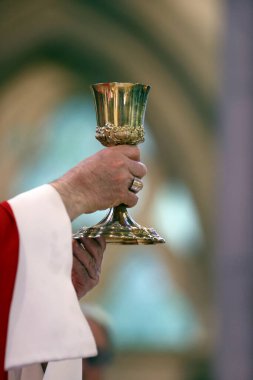 St. Francis de Sales Bazilikası. Katolik ayini. Ayin kutlaması. Fransa. 