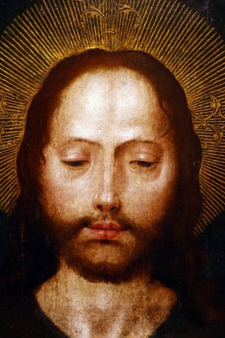 Porto Misericordia Müzesi. Gregorio Lopes (ca.1490-1550). Portekizli ressam. İsa 'nın Kutsal Yüzü. Porto. Portekiz. 
