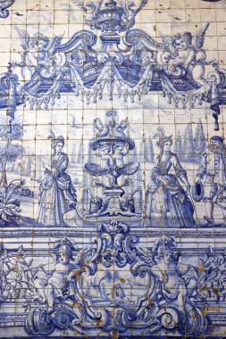 Porto Katedrali. Barok azulejos ya da seramik fayanslar. Porto. Portekiz. 