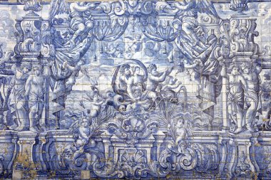 Porto Katedrali. Barok azulejos ya da seramik fayanslar. Porto. Portekiz. 
