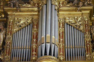 Braga Se Katedrali. Barok boru orgu. - Braga. Portekiz. 