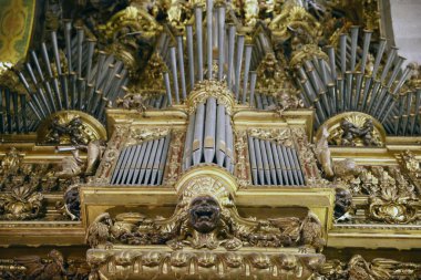 Braga Se Katedrali. Barok boru orgu. - Braga. Portekiz. 
