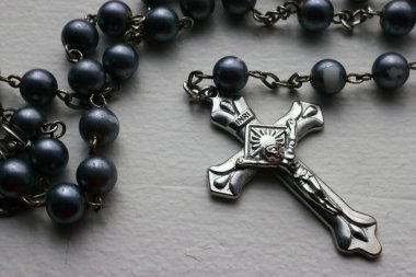 Katolik tespihi. Haç. 