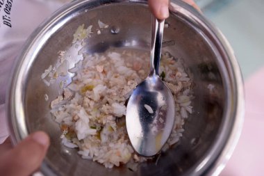 Dominikli rahibeler tarafından işletilen anaokulu. Öğle yemeği vakti. Bien Hoa. Vietnam. 