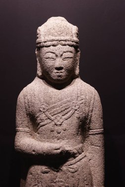 Bangkok Ulusal Müzesi. Bodhisattva Avalokiteshvara. 9. yüzyıl. Granit. Tayland.