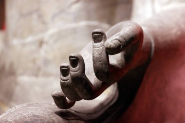 Bangkok Ulusal Müzesi. Buda ilk vaazını verirken. 8. yüzyıl. Ayutthaya vilayeti. Tayland.