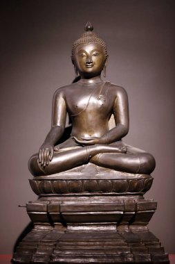 Bangkok Ulusal Müzesi. Buda Samadhi duruşunda. 16. yüzyıl. Tayland.