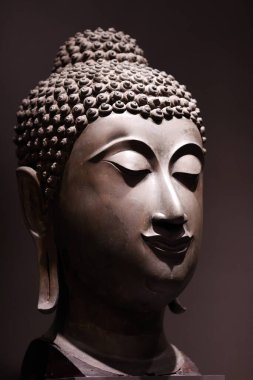 Bangkok Ulusal Müzesi. Buda 'nın başı. Bronz. Sukhotai. 14. yüzyıl. Tayland.