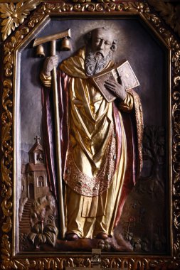 Sion katedrali. Büyük Anthony veya Mısır 'ın Anthony' si. Ayrıca tüm keşişlerin babası olarak da bilinir. Sion katedrali. Sion. İsviçre. 