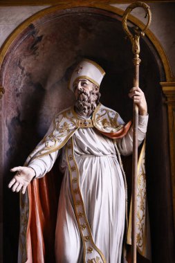 Aziz Leonard Kilisesi. Lyon Justus, Lyon Arbois 'in 13. Piskoposuydu. Fransa. 