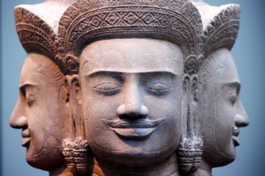 Guimet Müzesi. Hindu tanrısı Brahma. Kamboçya. 10. yüzyıl. Paris mi? Fransa.