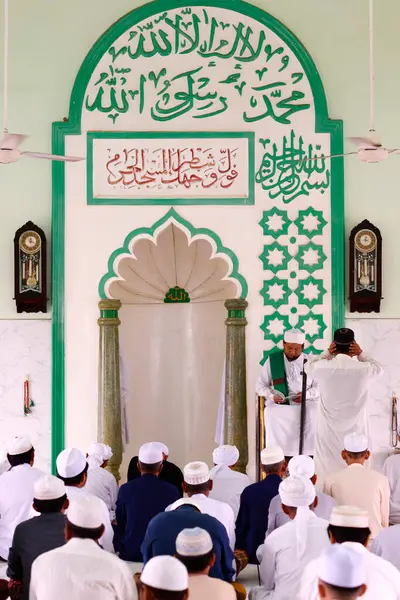 Mosquée Jamiul Azhar Muezzin Appelle Prière Viêt Nam — Photo