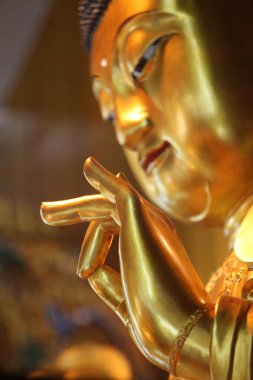 Po Lin Manastırı. Ana salonda Buda heykeli var..