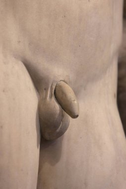 Louvre Müzesi. Erkek seksi. Erkeklik, iktidarsızlık. Fransa.