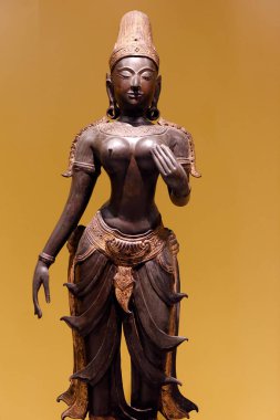 Bangkok Ulusal Müzesi. Tanrıça Lakshmi. Ayutthaya. 16. yüzyıl. Tayland.