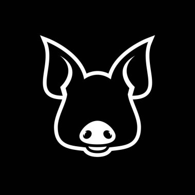 domuz baş logo vektör simge tasarlamak