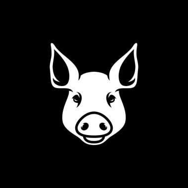 domuz baş logo vektör simge tasarlamak