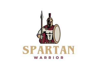 Sparta logo tasarımı vektör çizimi