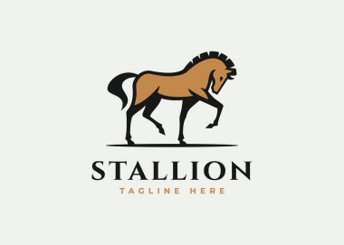 horse logo design vector illustration