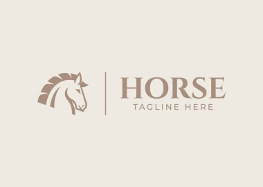 horse logo design vector illustration