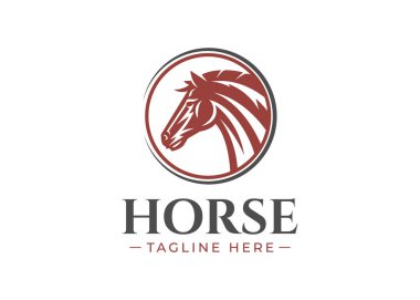 horse logo design vector illustration