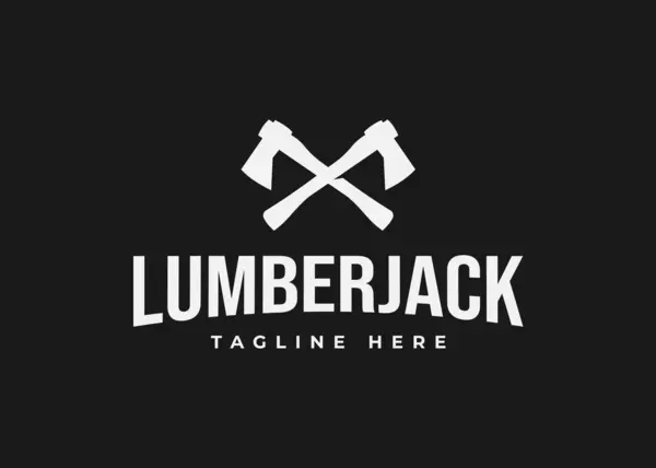 Lumberjack Axe 디자인 일러스트레이션 스톡 벡터