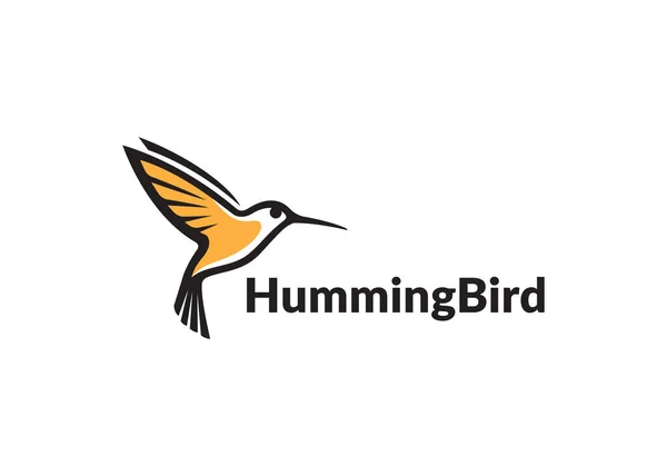 Hummingbird Logo Design Vector Illustration 로열티 프리 스톡 벡터
