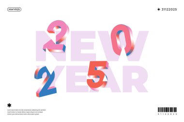 2025 Yeni Yıl Kutlaması Mutlu Yıllar Havai fişekleri, 31 Aralık geceyarısına geri sayım