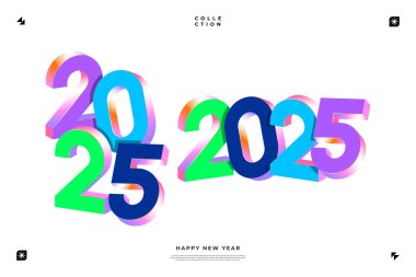 2025 Yeni Yıl Kutlaması Mutlu Yıllar Havai fişekleri, 31 Aralık geceyarısına geri sayım