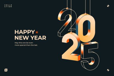 2025 Yeni Yıl Kutlaması Mutlu Yıllar Havai fişekleri, 31 Aralık geceyarısına geri sayım