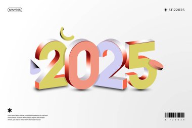 2025 Yeni Yıl Kutlaması Mutlu Yıllar Havai fişekleri, 31 Aralık geceyarısına geri sayım