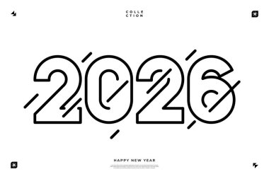 Canlı ve modern bir tasarım 2026 yılını dinamik renk kombinasyonlarıyla sergiliyor.