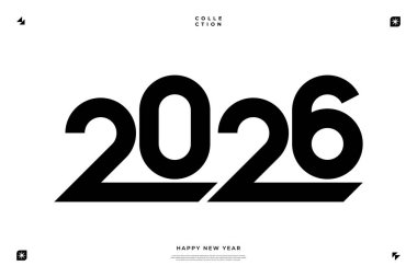 Canlı ve modern bir tasarım 2026 yılını dinamik renk kombinasyonlarıyla sergiliyor.